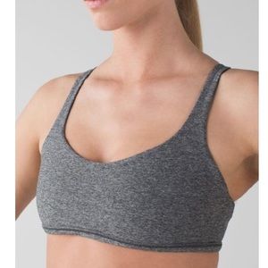 Lululemon gray born to be wild bra